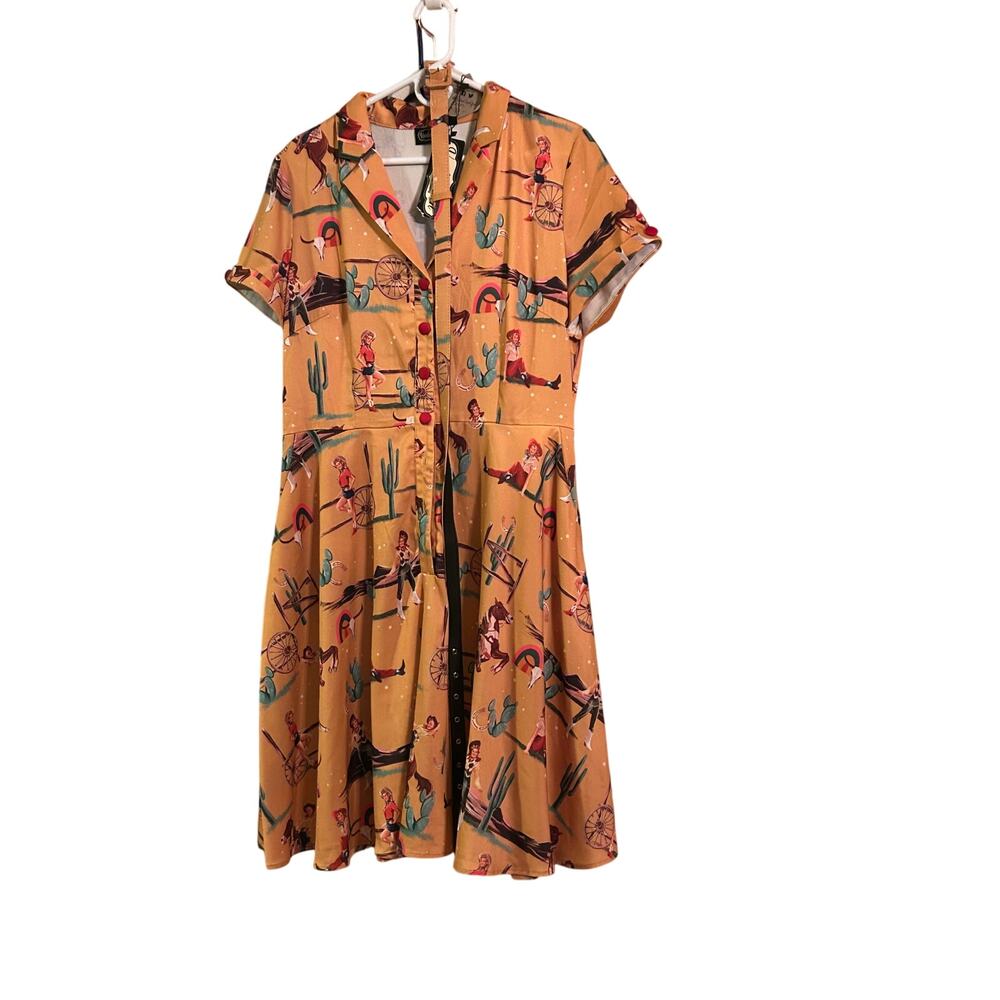 Voodoo Vixen Diana Retro Cowgirl Dress Size XXL - US 12/14